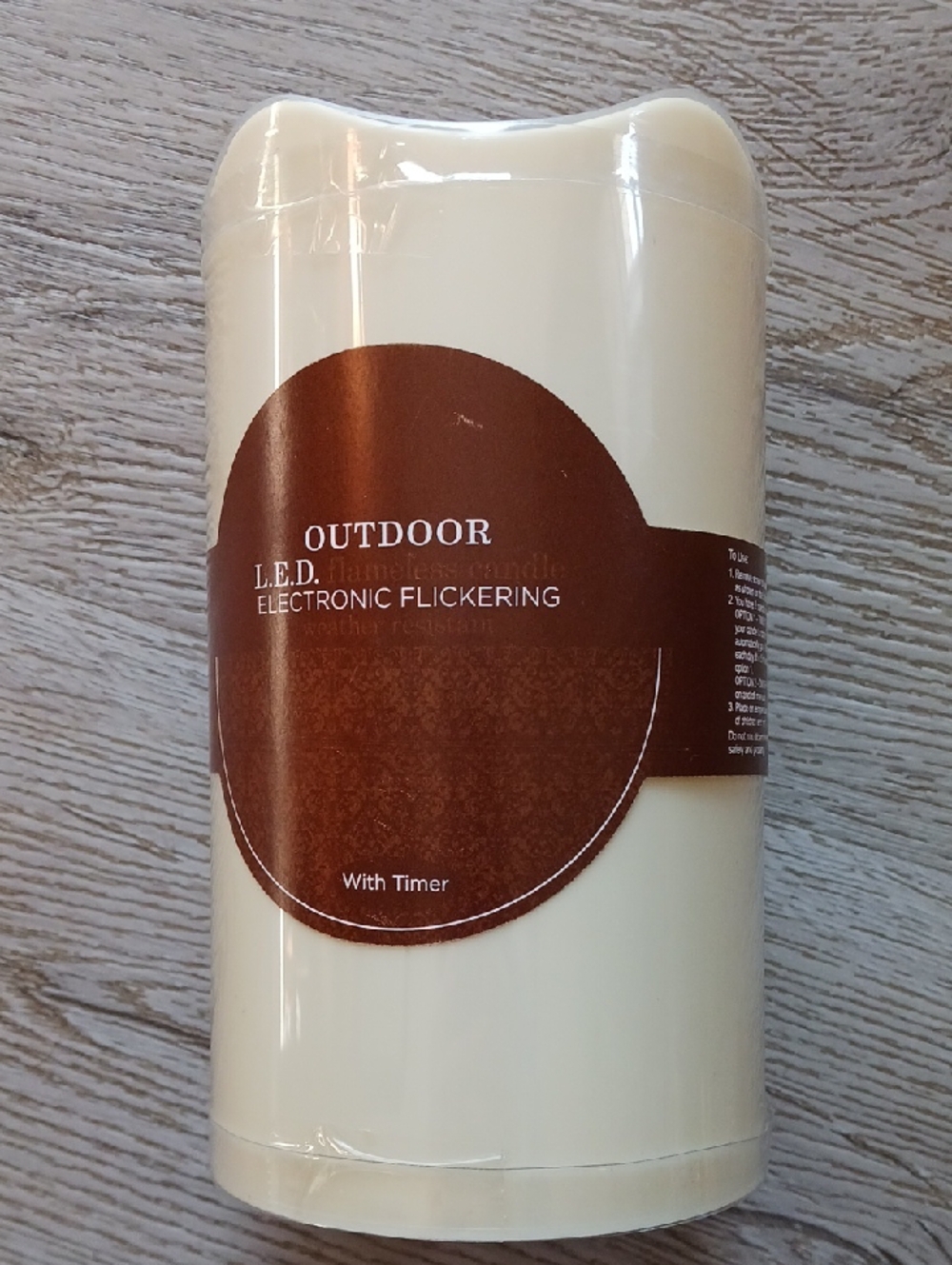Hobby Lobby Cream Outdoor LED Flicker Candle